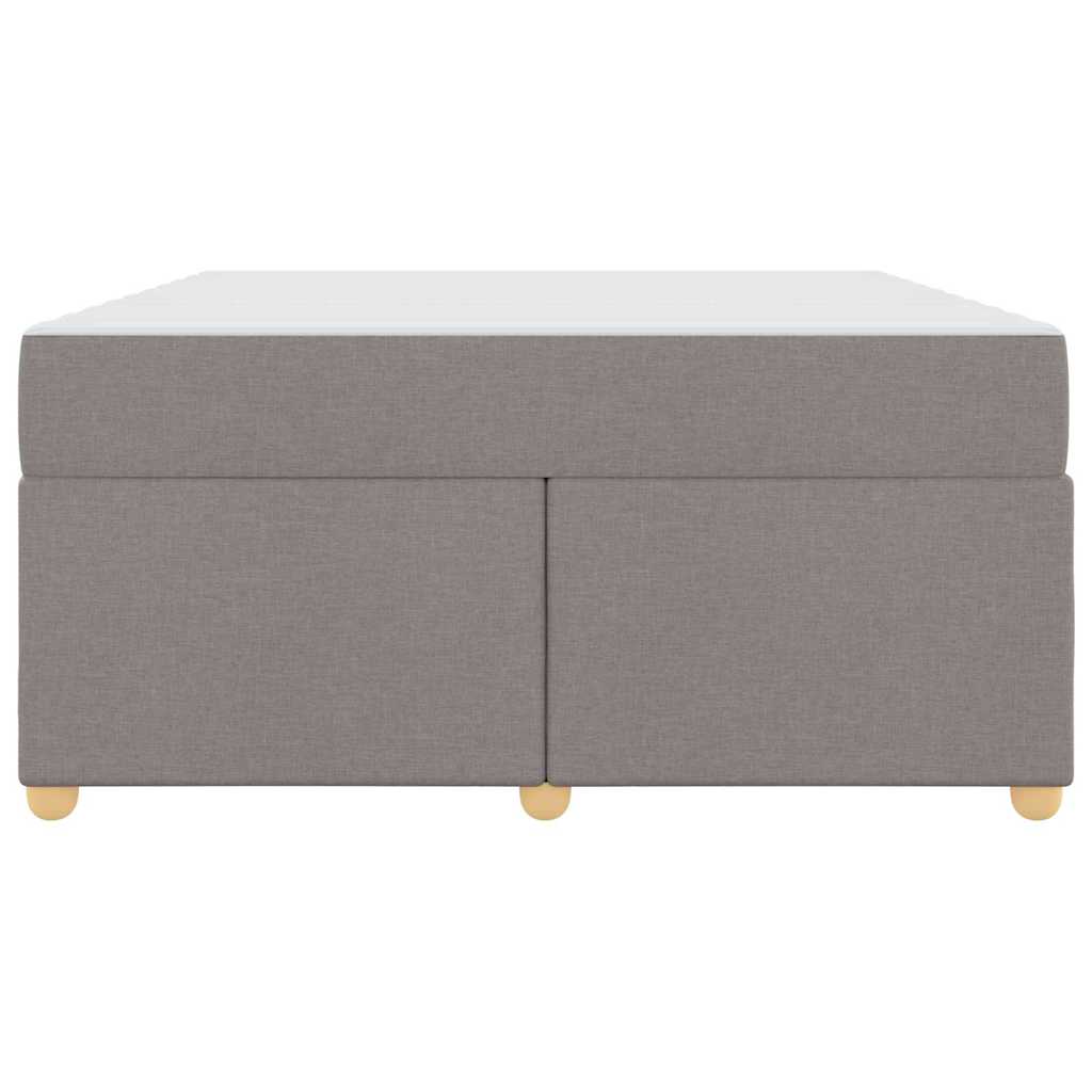 Sengestel Med Madras Gråbrun 140 X 200 Cm Stof - Billede 6