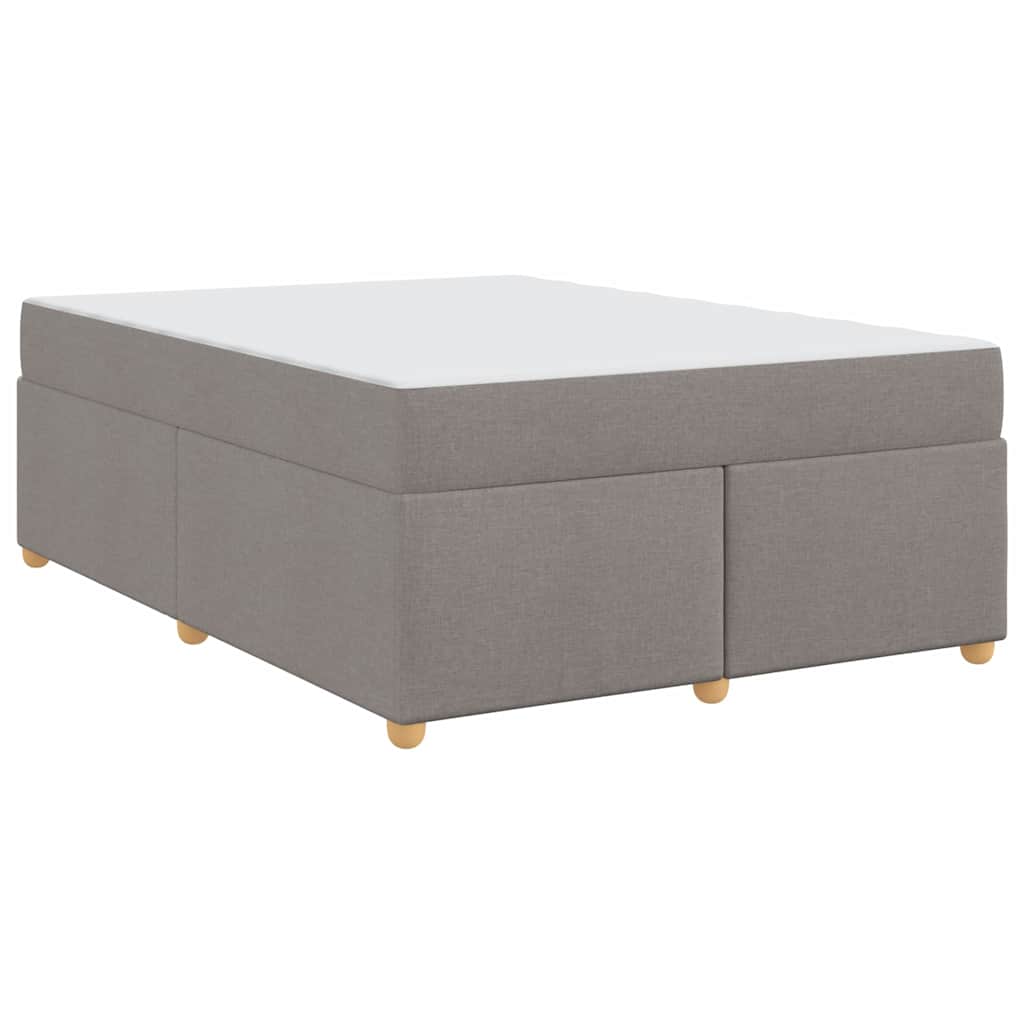Sengestel Med Madras Gråbrun 160 X 200 Cm Stof - Billede 2