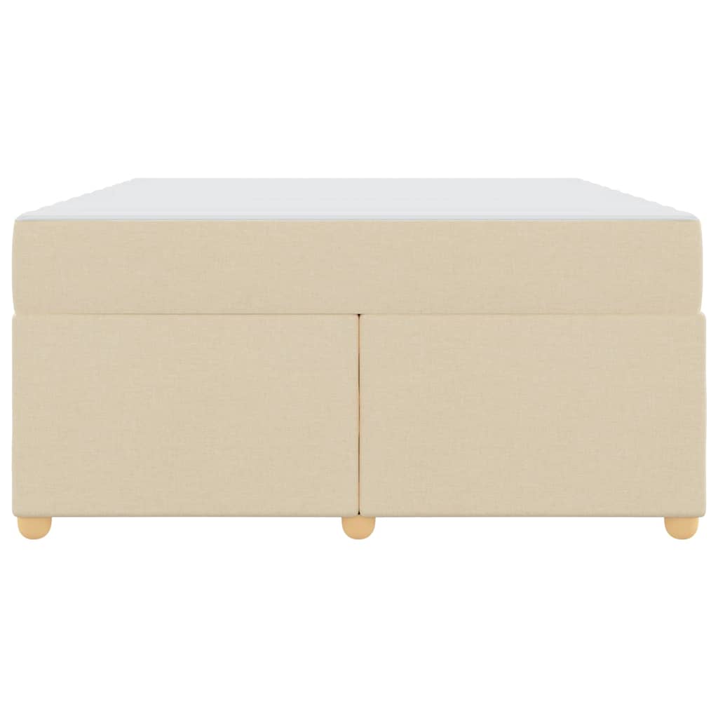 Sengestel Med Madras Creme 160 X 200 Cm Stof - Billede 6