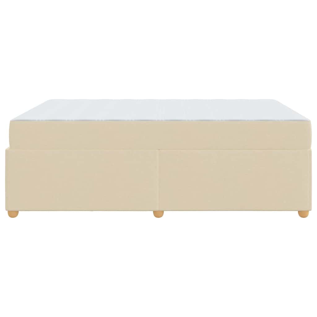 Sengestel Med Madras Creme 160 X 200 Cm Stof - Billede 7