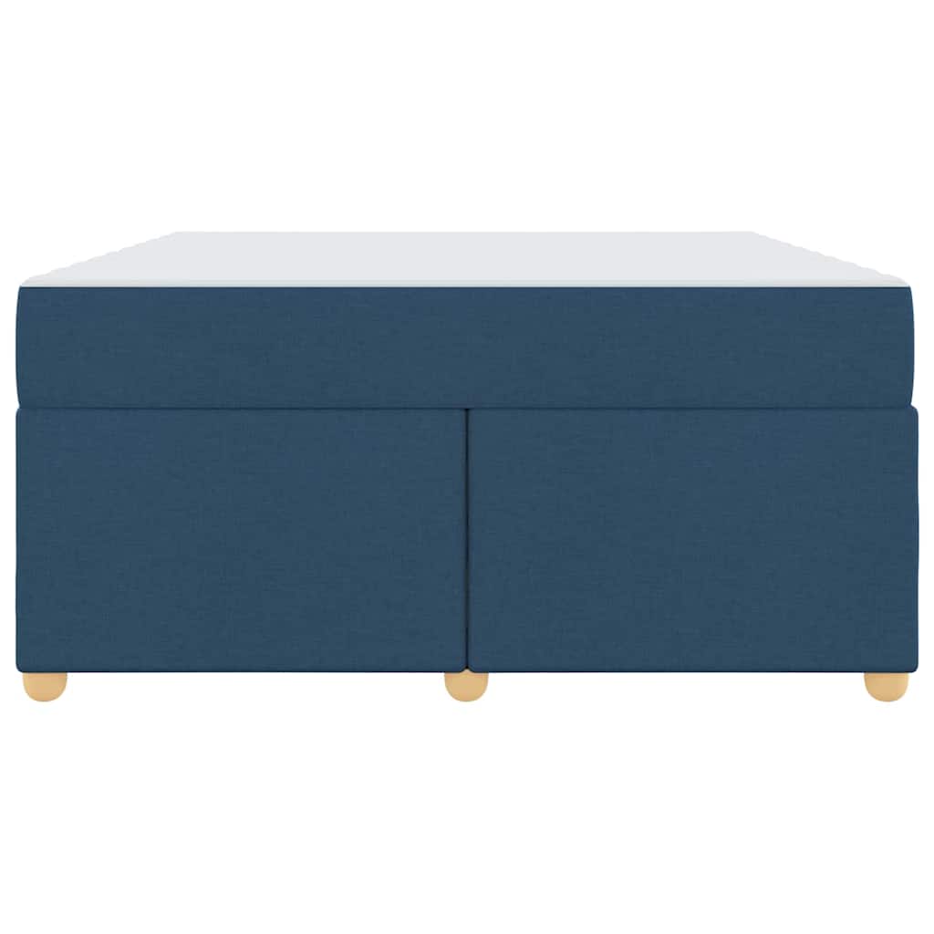 Sengestel Med Madras Blå 160 X 200 Cm Stof - Billede 6