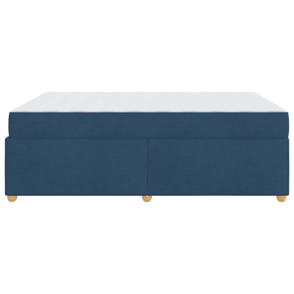 Sengestel Med Madras Blå 160 X 200 Cm Stof - Billede 7