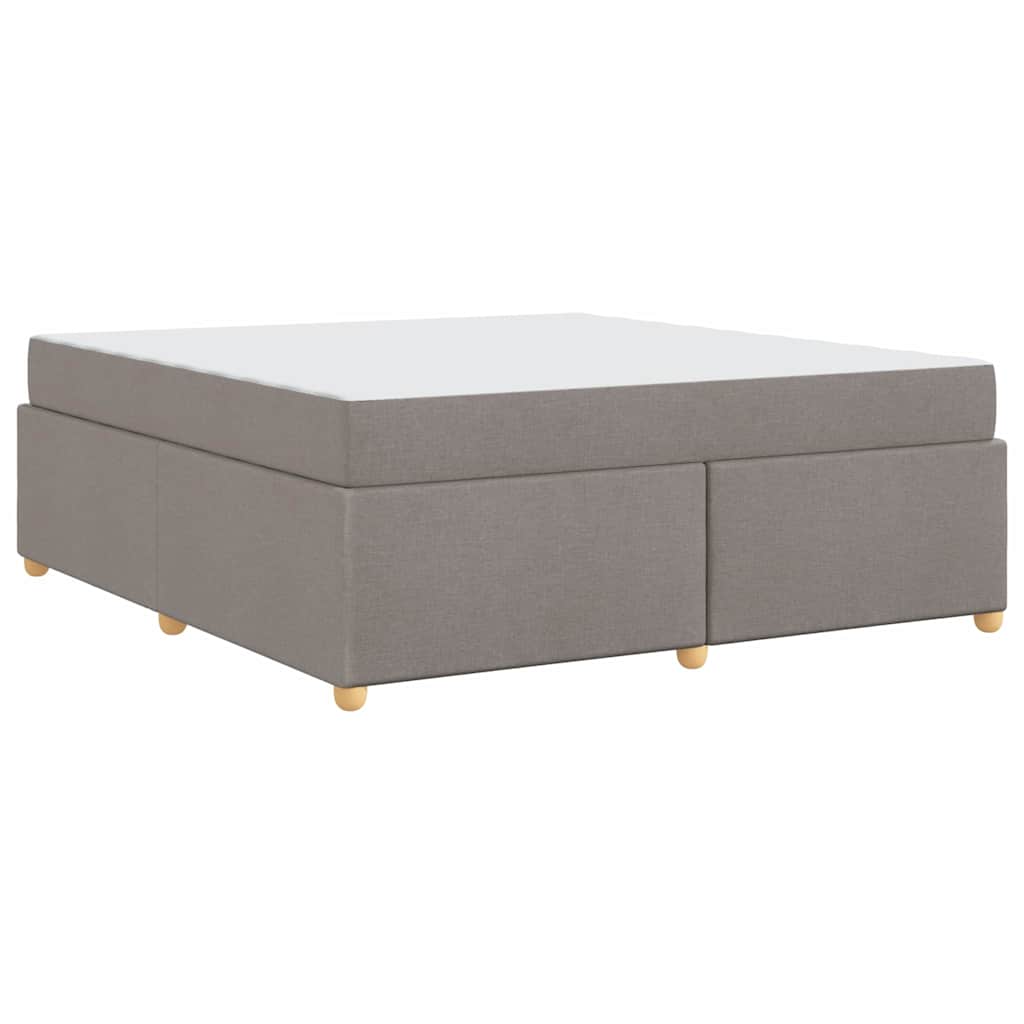 Sengestel Med Madras Gråbrun 180 X 200 Cm Stof - Billede 2