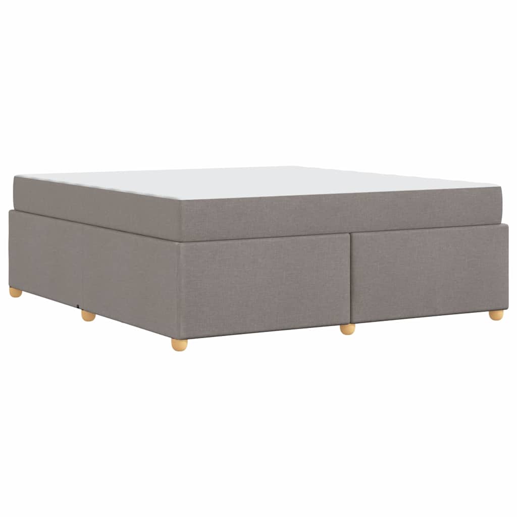 Sengestel Med Madras Gråbrun 180 X 200 Cm Stof - Billede 8