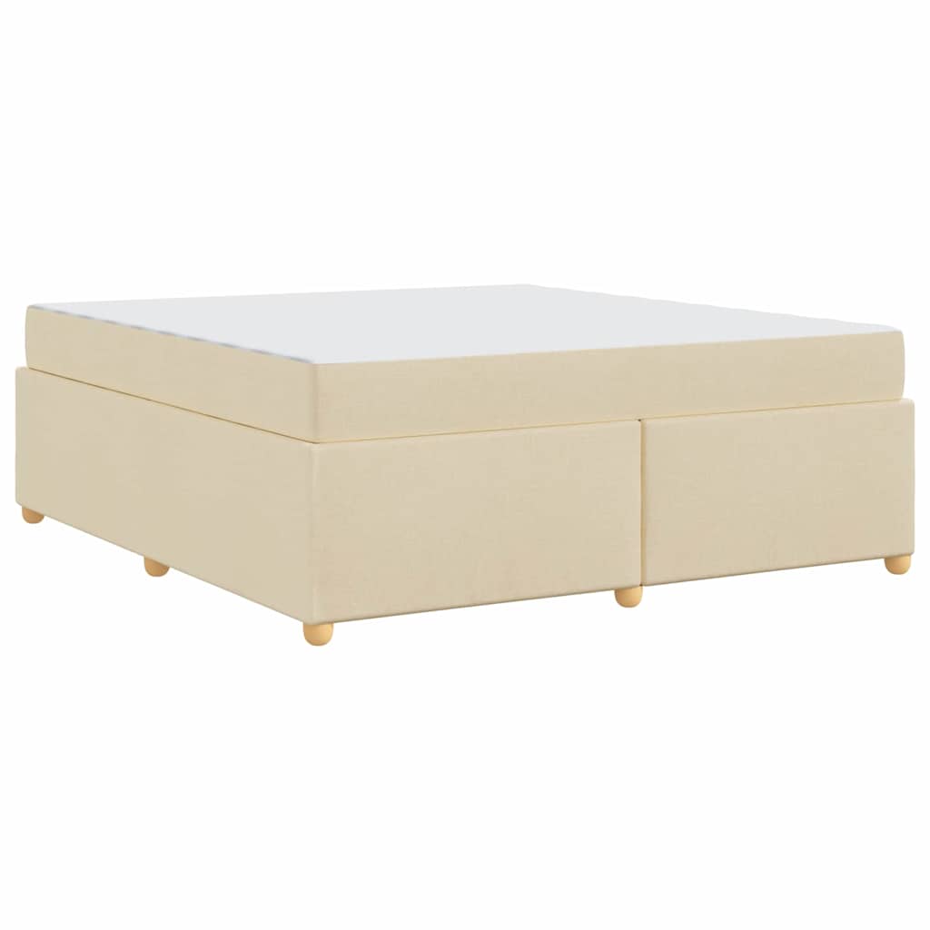 Sengestel Med Madras Creme 180 X 200 Cm Stof - Billede 2