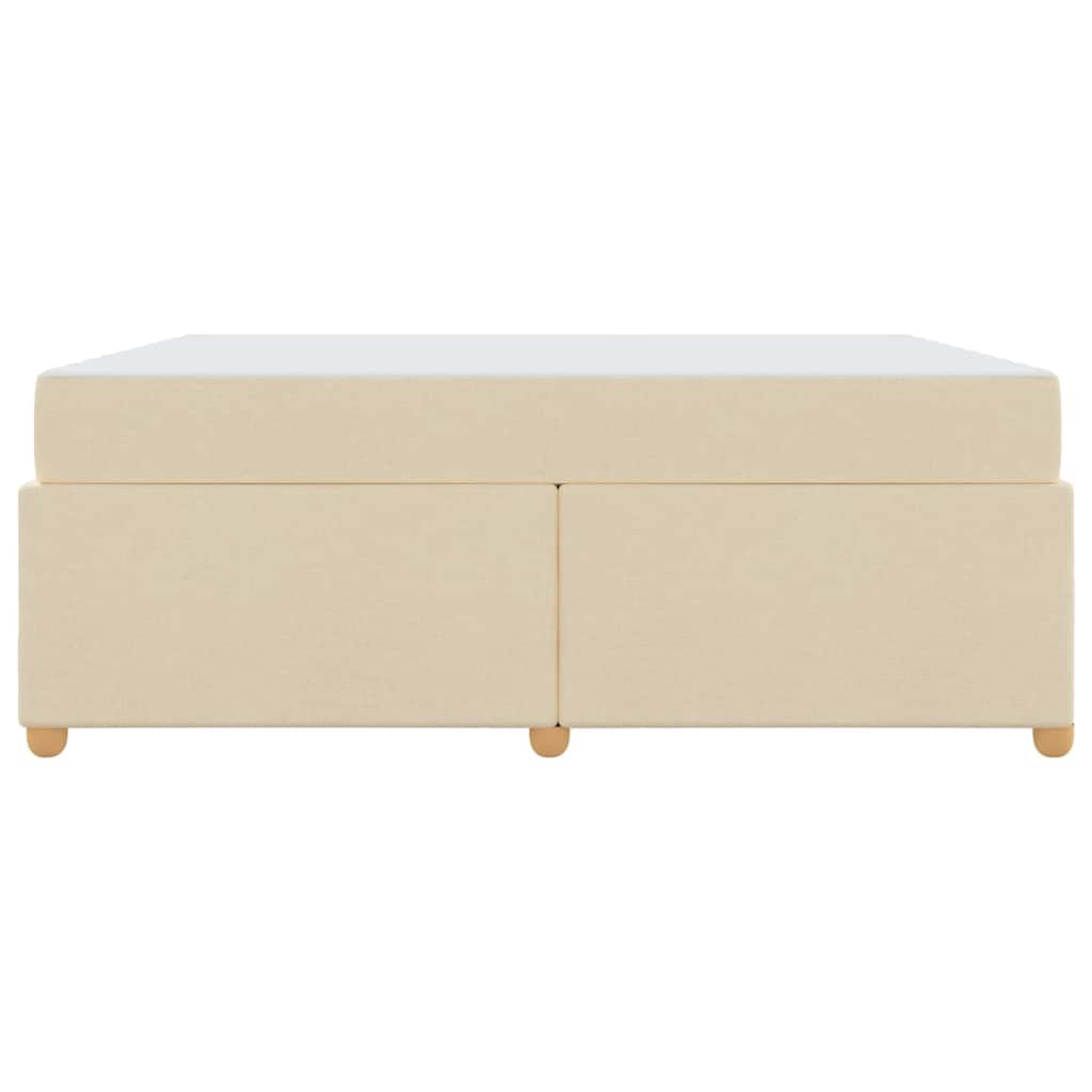 Sengestel Med Madras Creme 180 X 200 Cm Stof - Billede 6