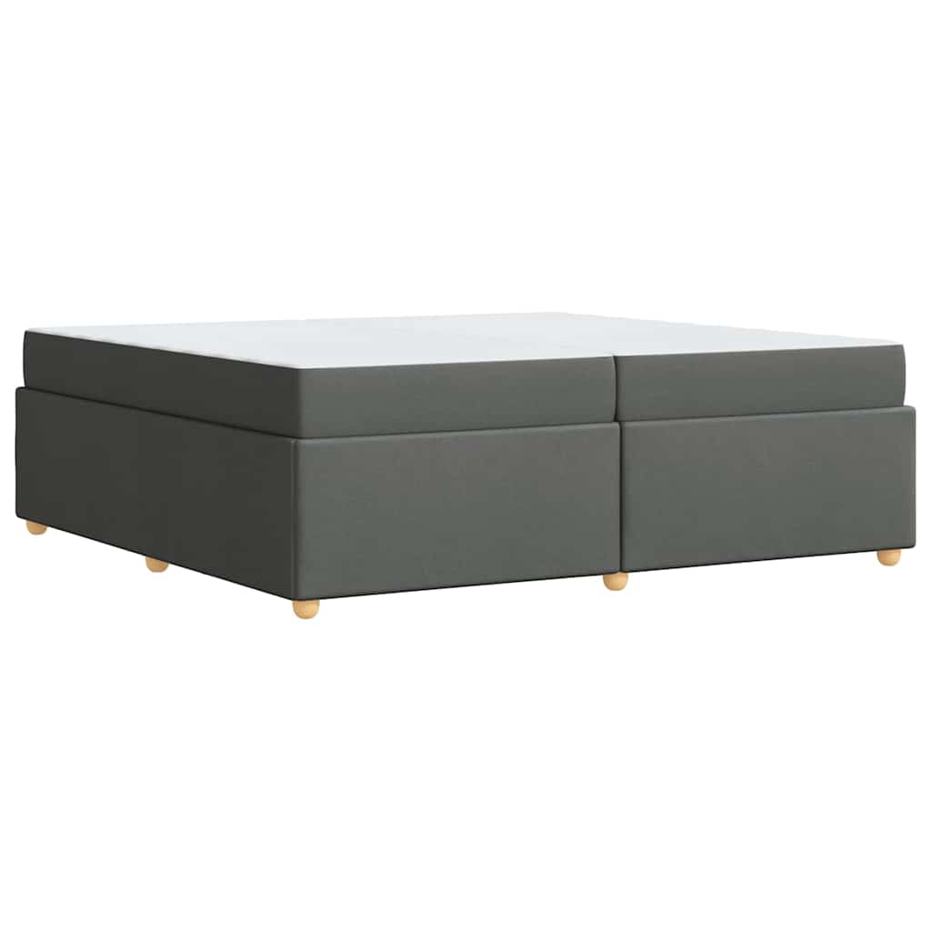 Sengestel Med Madras Mørkegrå 200 X 200 Cm Stof - Billede 8