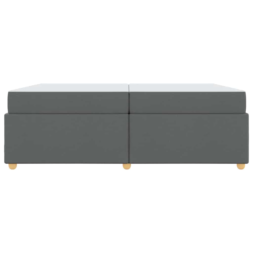 Sengestel Med Madras Mørkegrå 200 X 200 Cm Stof - Billede 6