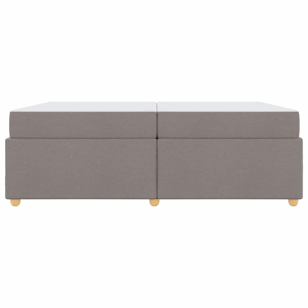 Sengestel Med Madras Gråbrun 200 X 200 Cm Stof - Billede 6