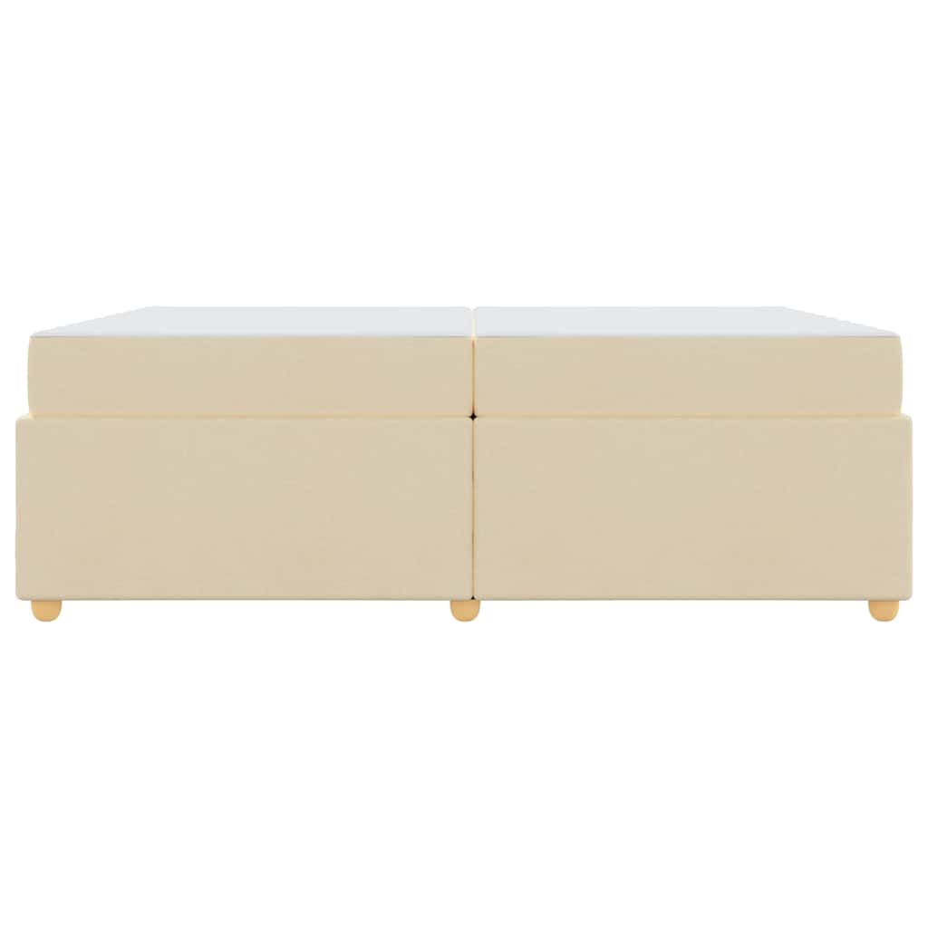 Sengestel Med Madras Creme 200 X 200 Cm Stof - Billede 6