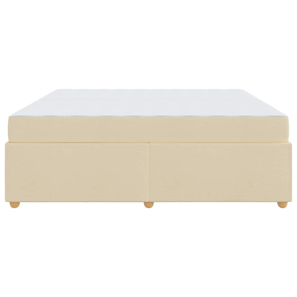 Sengestel Med Madras Creme 200 X 200 Cm Stof - Billede 7