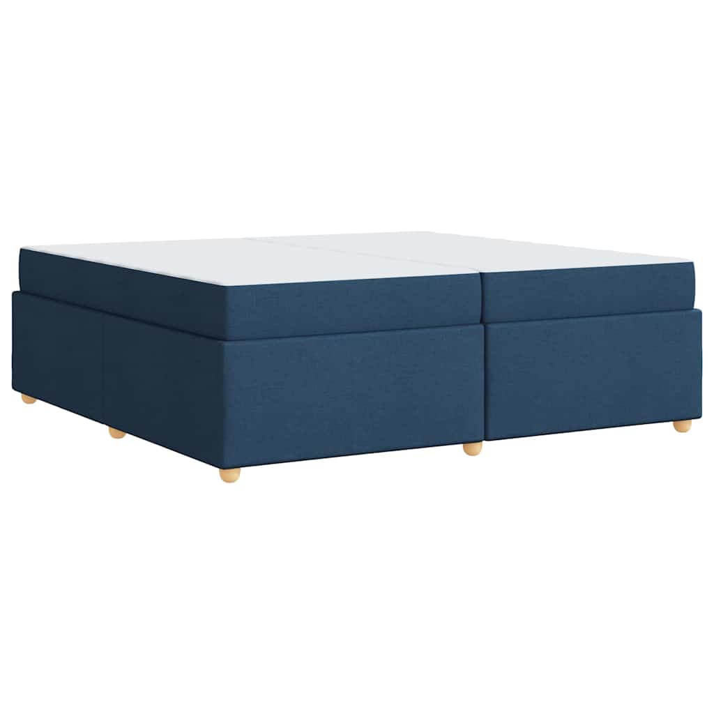 Sengestel Med Madras Blå 200 X 200 Cm Stof - Billede 2