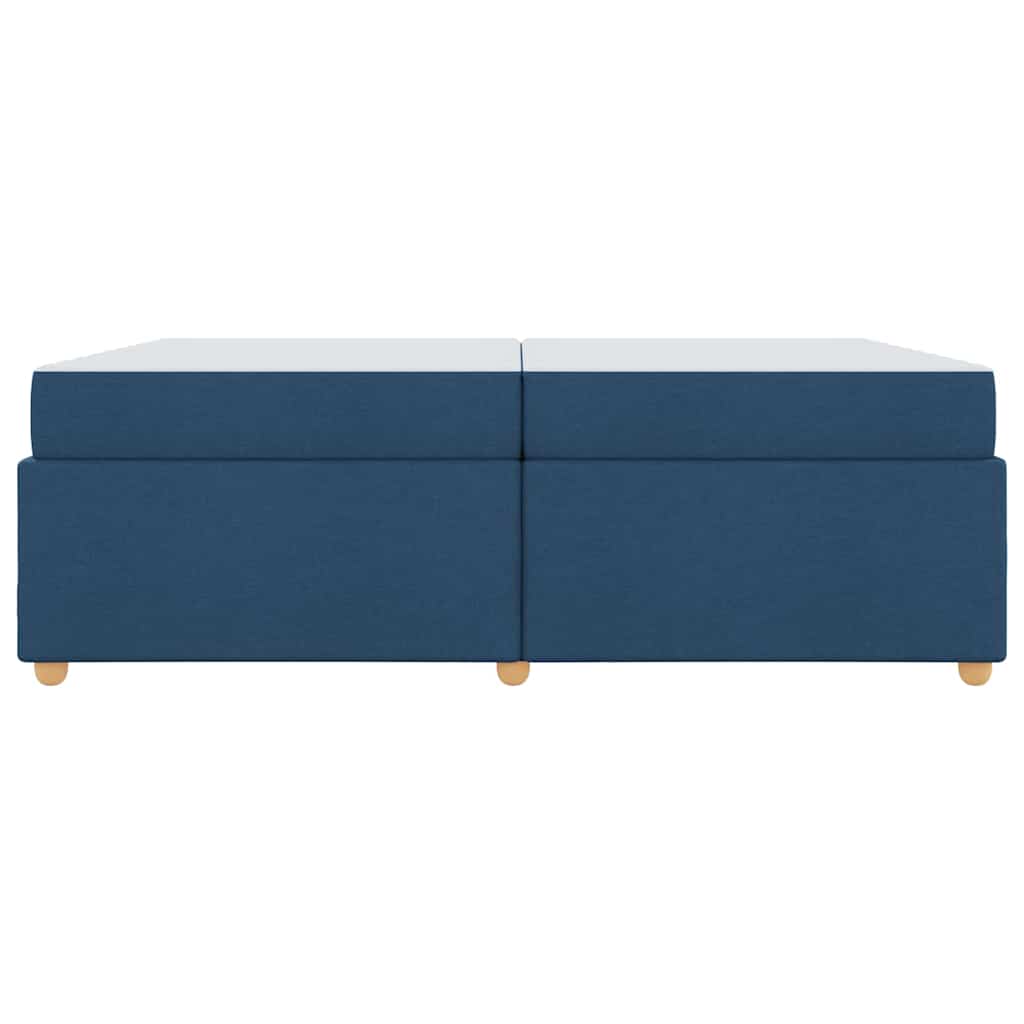 Sengestel Med Madras Blå 200 X 200 Cm Stof - Billede 6