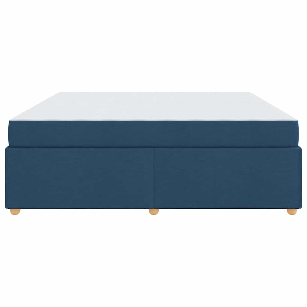 Sengestel Med Madras Blå 200 X 200 Cm Stof - Billede 7
