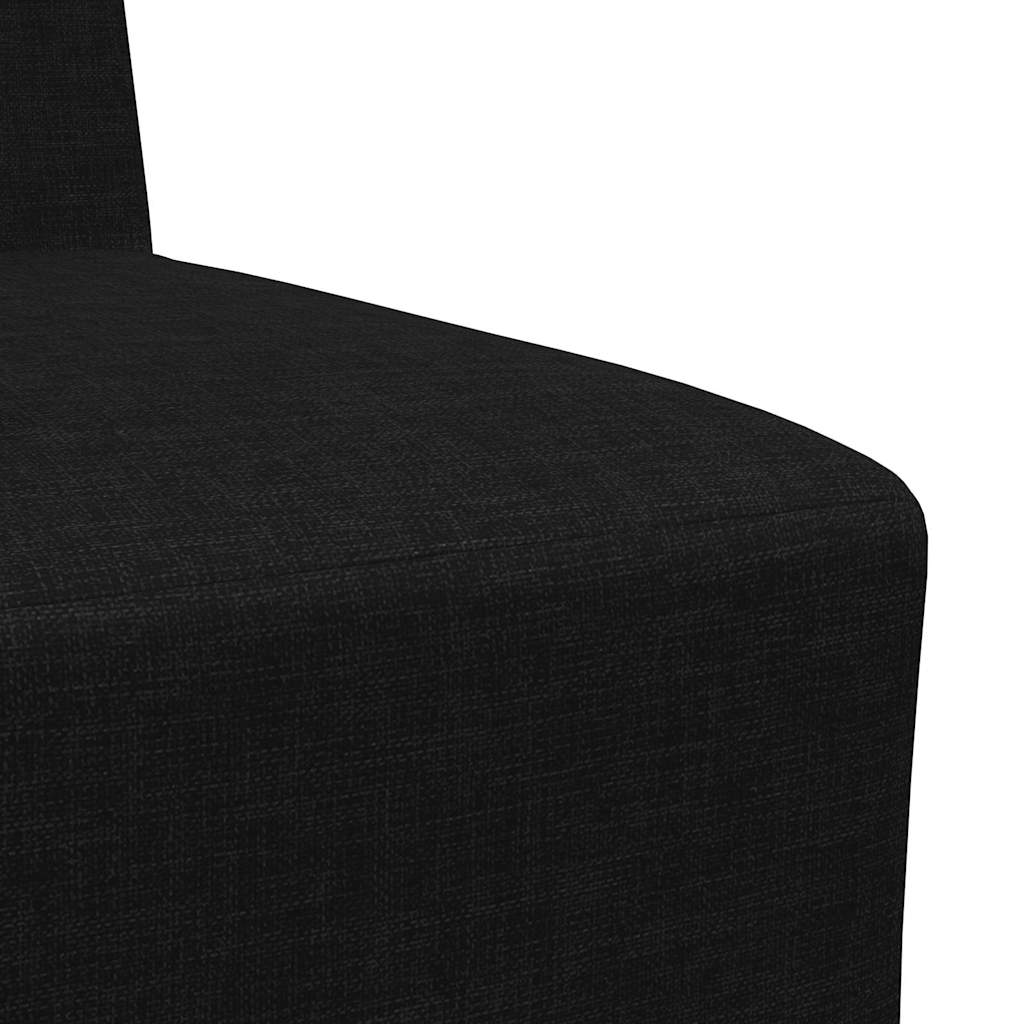 Modulsofa Enhed Uden Arme 2 Pcs Sort 55 X 74 X 82 Cm Stof - Billede 8