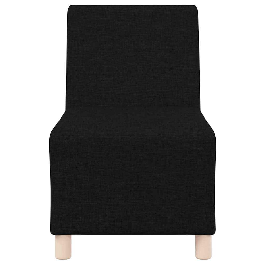 Modulsofa Enhed Uden Arme 2 Pcs Sort 55 X 74 X 82 Cm Stof - Billede 5