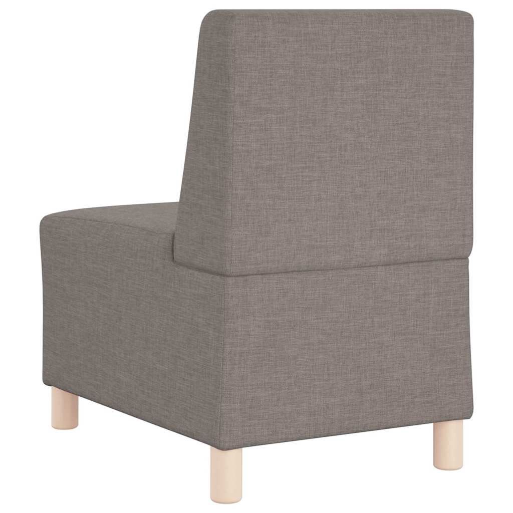 Modulsofa Enhed Uden Arme 2 Pcs Gråbrun 55 X 74 X 82 Cm Stof - Billede 7