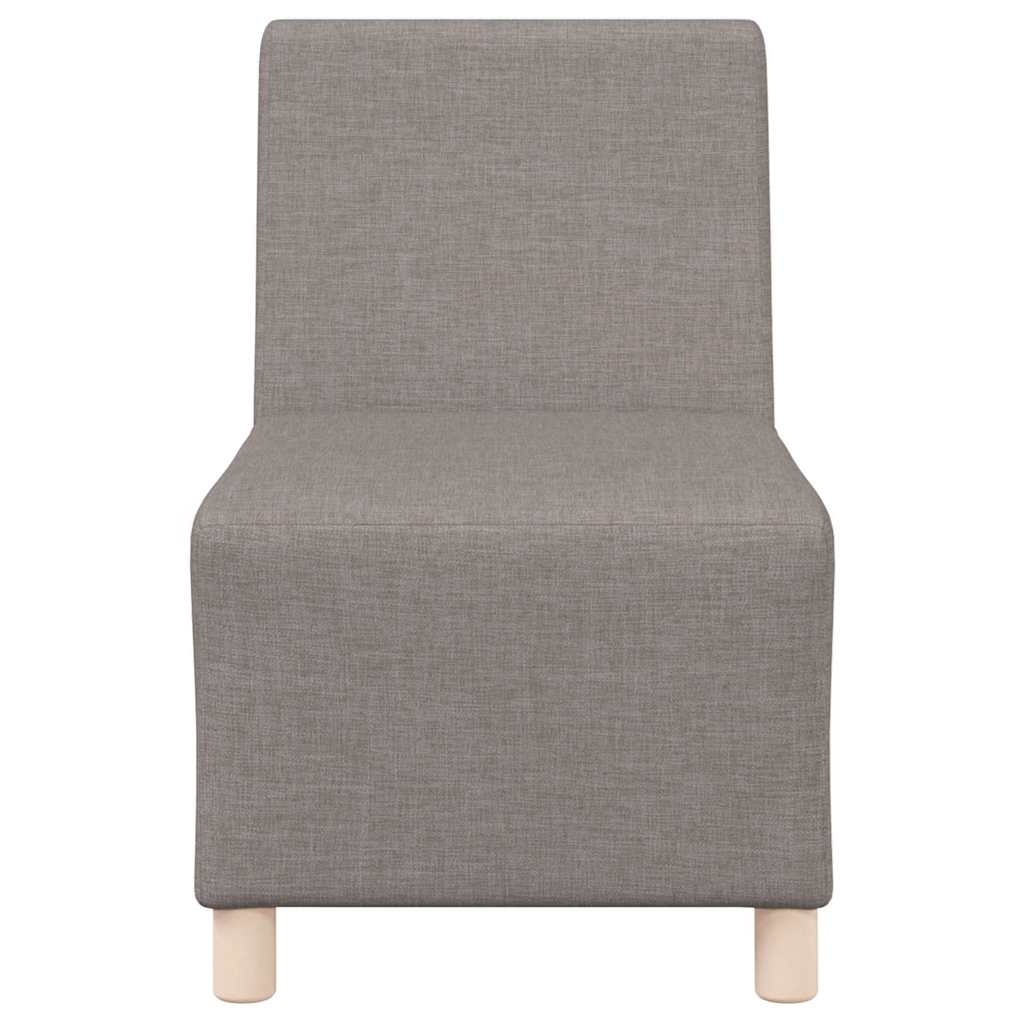 Modulsofa Enhed Uden Arme 2 Pcs Gråbrun 55 X 74 X 82 Cm Stof - Billede 5