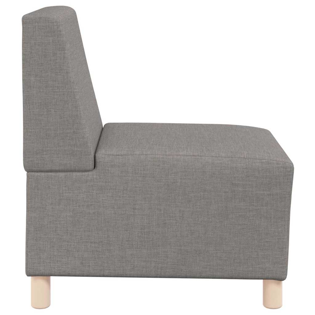 Modulsofa Enhed Uden Arme 2 Pcs Gråbrun 55 X 74 X 82 Cm Stof - Billede 6