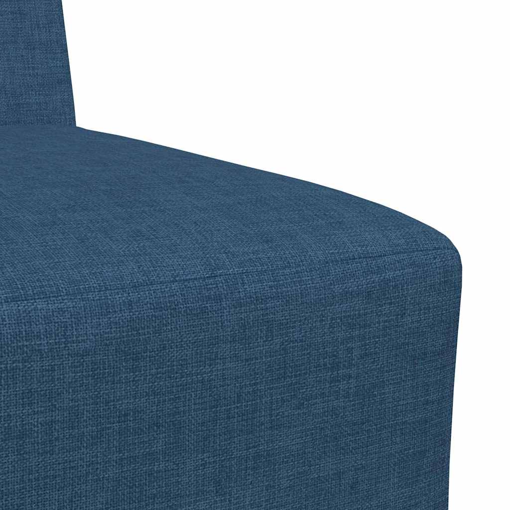 Modulsofa Enhed Uden Arme 2 Pcs Blå 55 X 74 X 82 Cm Stof - Billede 8