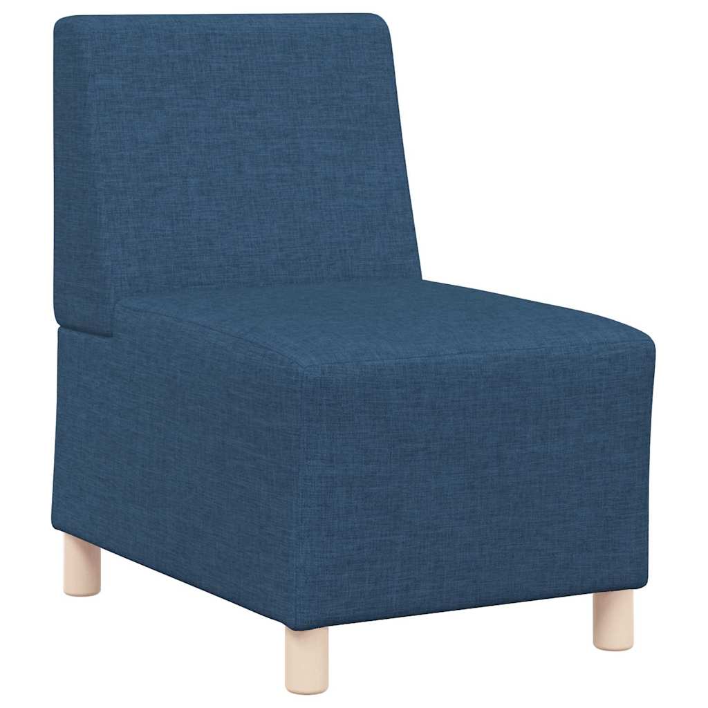Modulsofa Enhed Uden Arme 2 Pcs Blå 55 X 74 X 82 Cm Stof - Billede 4