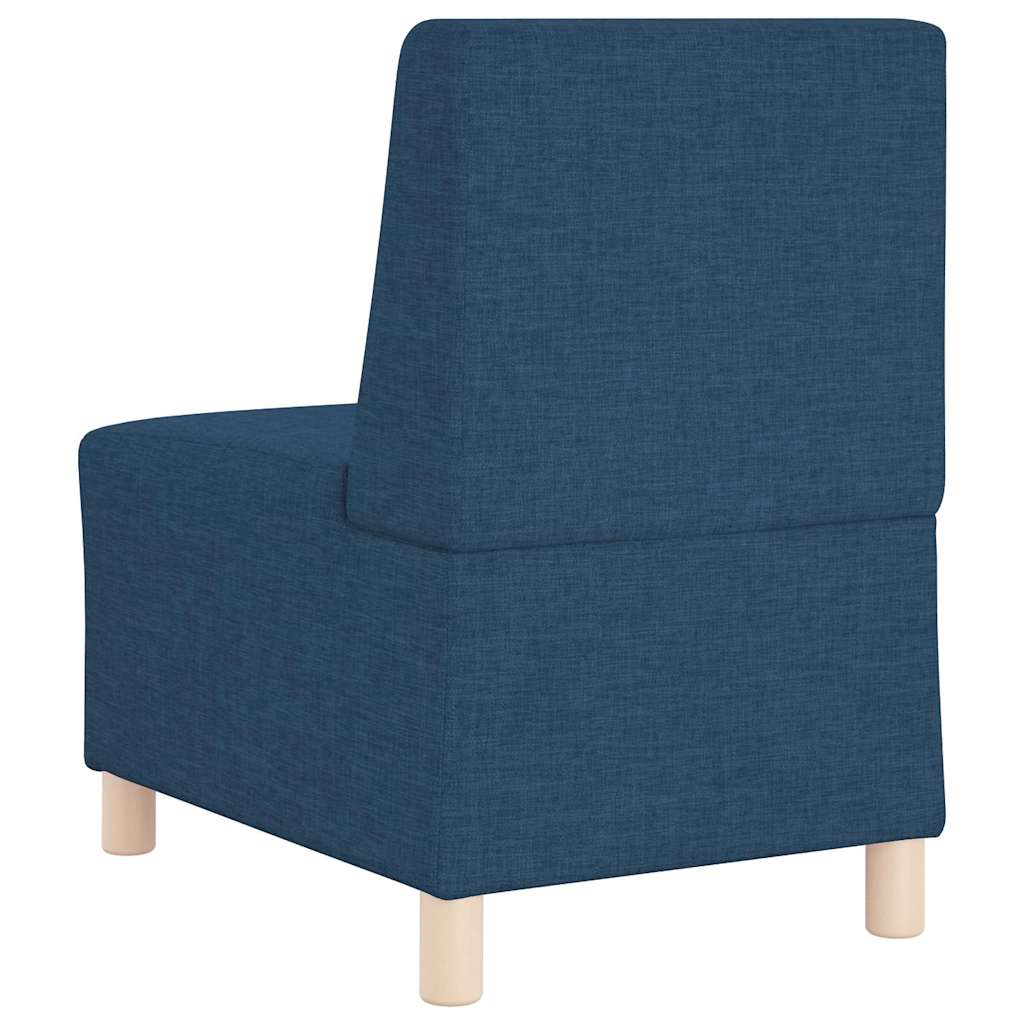 Modulsofa Enhed Uden Arme 2 Pcs Blå 55 X 74 X 82 Cm Stof - Billede 7