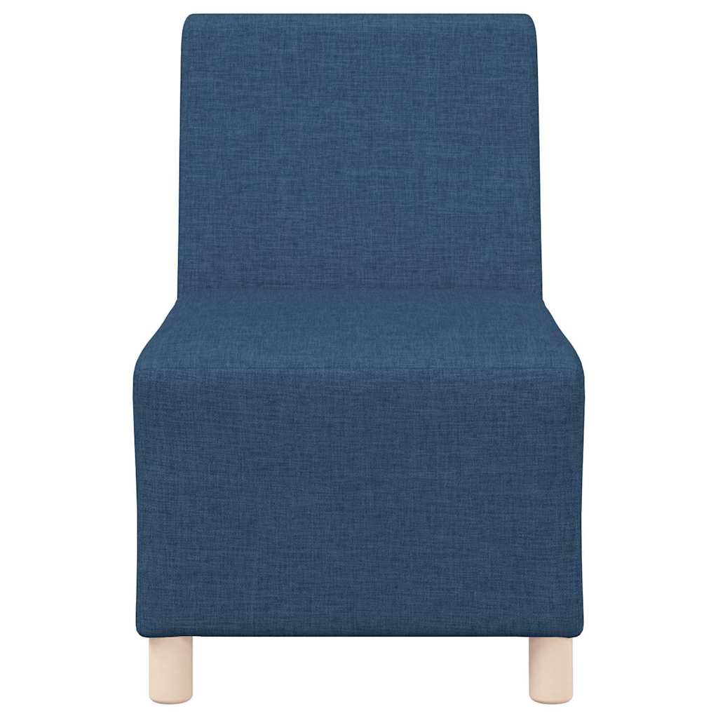 Modulsofa Enhed Uden Arme 2 Pcs Blå 55 X 74 X 82 Cm Stof - Billede 5
