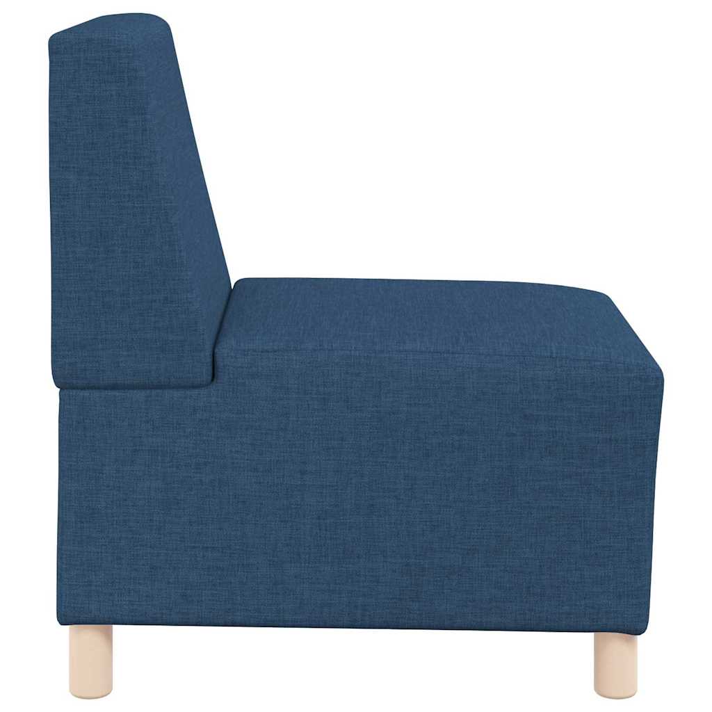 Modulsofa Enhed Uden Arme 2 Pcs Blå 55 X 74 X 82 Cm Stof - Billede 6