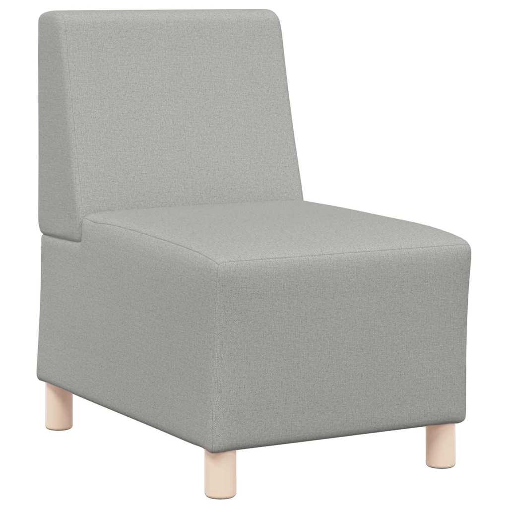 Modulsofa Enhed Uden Arme 2 Pcs Skygrå 55 X 74 X 82 Cm Stof - Billede 4