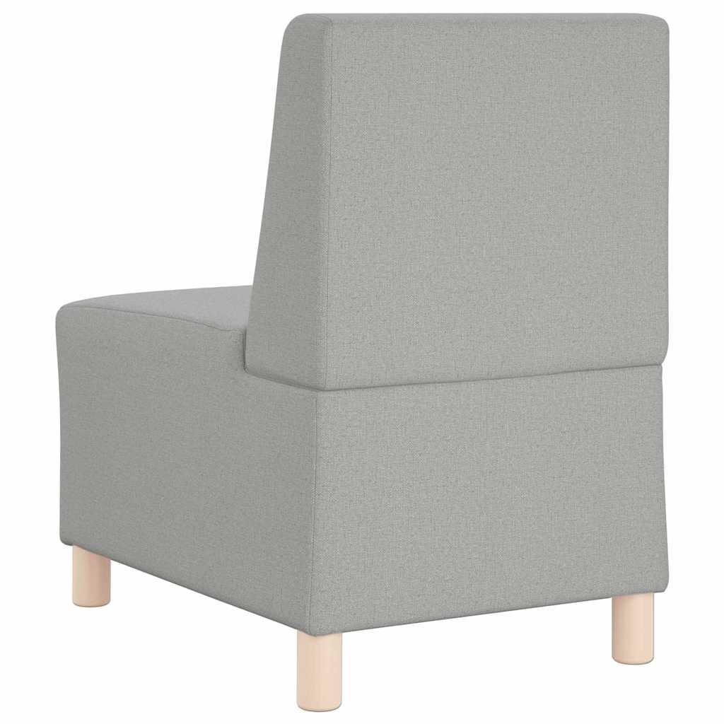 Modulsofa Enhed Uden Arme 2 Pcs Skygrå 55 X 74 X 82 Cm Stof - Billede 7