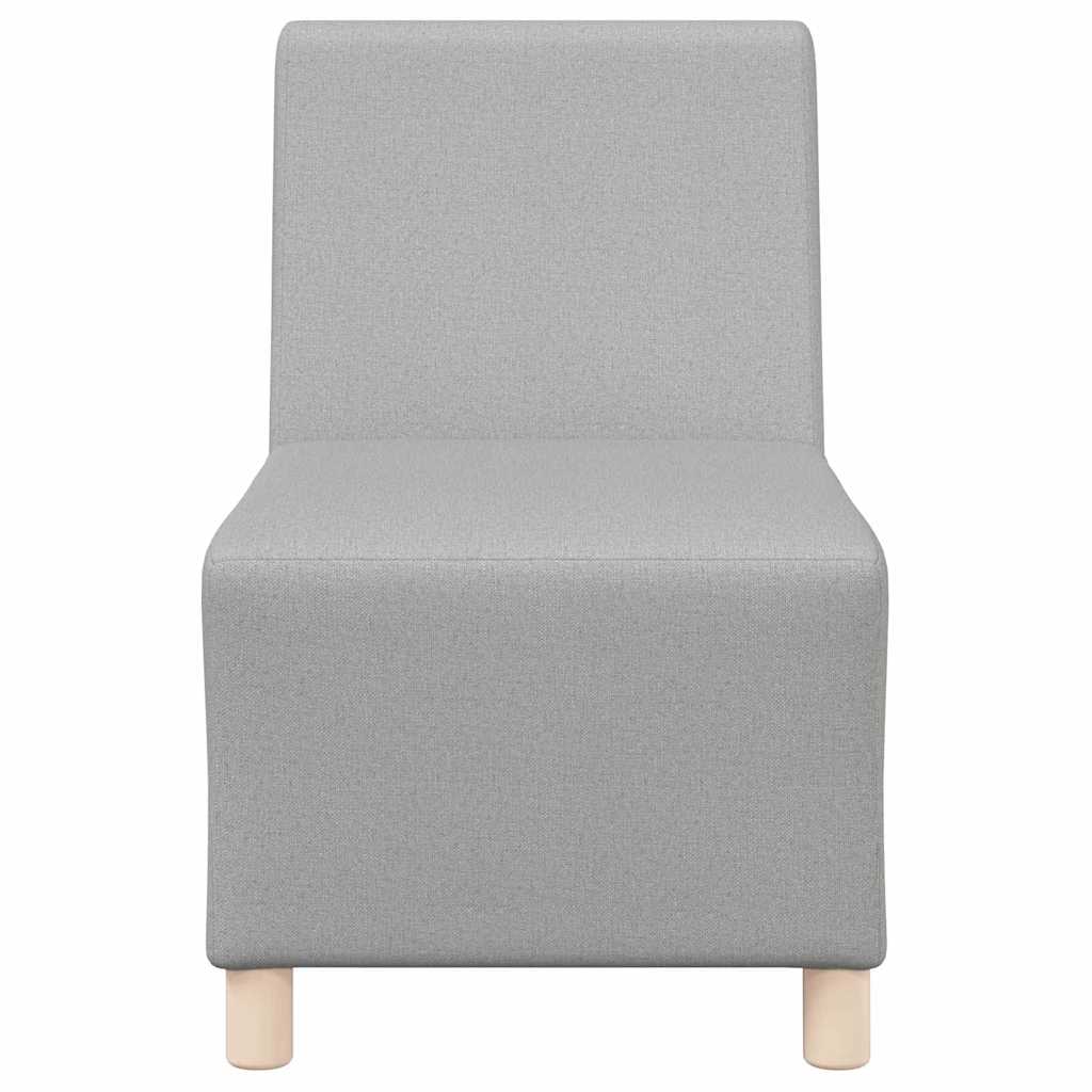 Modulsofa Enhed Uden Arme 2 Pcs Skygrå 55 X 74 X 82 Cm Stof - Billede 5