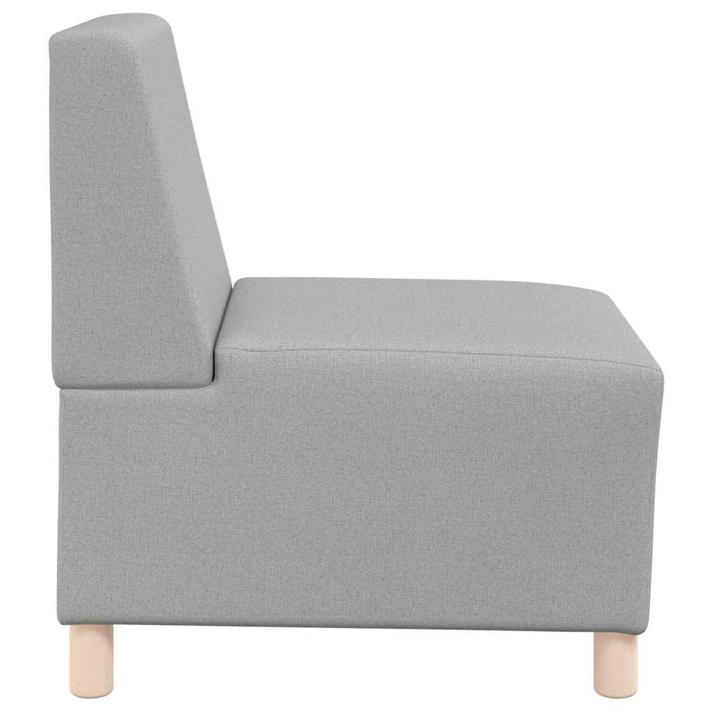 Modulsofa Enhed Uden Arme 2 Pcs Skygrå 55 X 74 X 82 Cm Stof - Billede 6