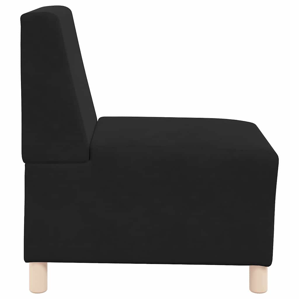 Modulsofa Enhed Uden Arme 2 Pcs Sort 55 X 74 X 82 Cm Fløjl - Billede 6