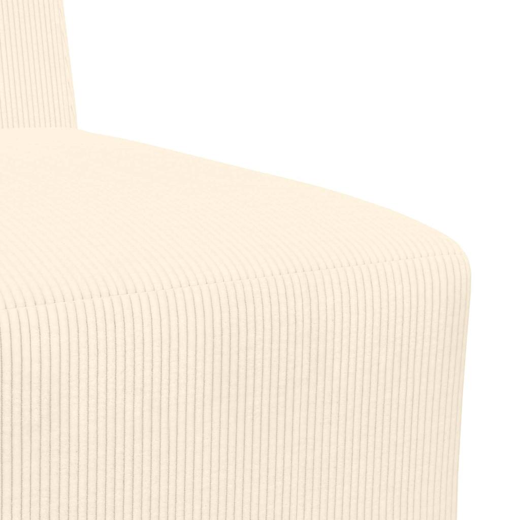 Modulsofa Enhed Uden Arme 2 Pcs Creme 55 X 74 X 82 Cm - Billede 8