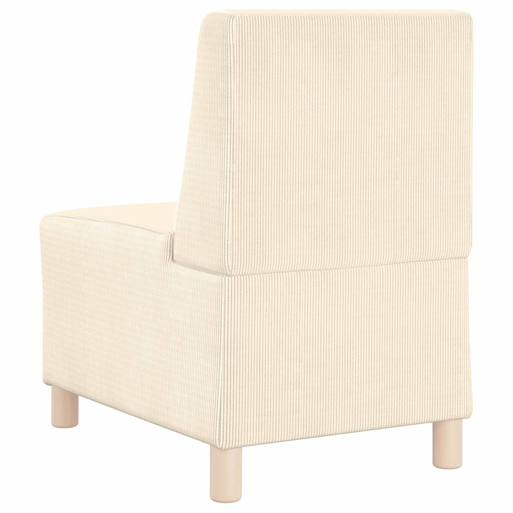 Modulsofa Enhed Uden Arme 2 Pcs Creme 55 X 74 X 82 Cm - Billede 7