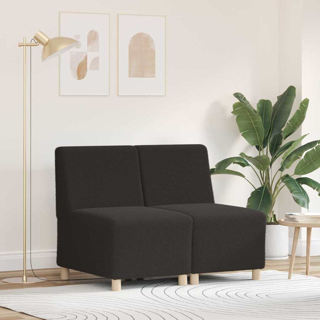 Modulsofa Enhed Uden Arme 2 Pcs Mørkegrå 55 X 74 X 82 Cm - Hovedbillede