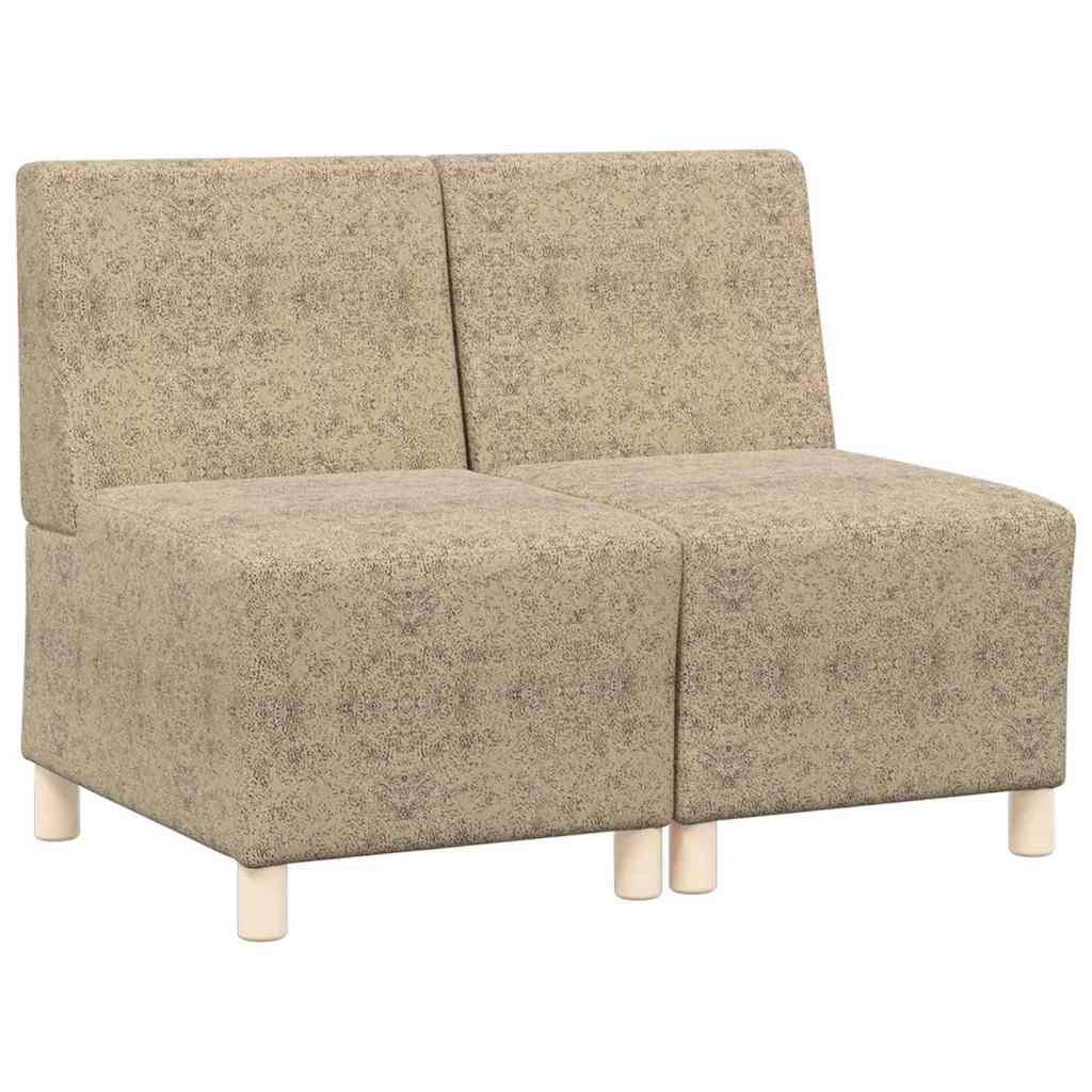 Modulsofa Enhed Uden Arme 2 Pcs Lysegrå 55 X 74 X 82 Cm - Billede 2