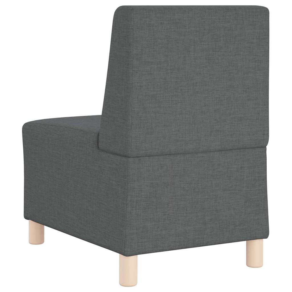 Modulsofa Enhed Uden Arme 3 Pcs Mørkegrå 55 X 74 X 82 Cm Stof - Billede 7