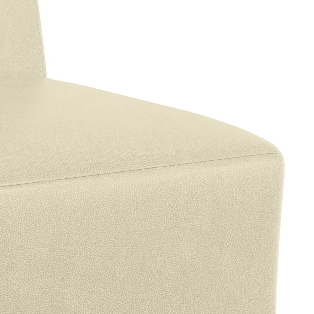 Modulsofa Enhed Uden Arme 3 Pcs Creme 55 X 74 X 82 Cm - Billede 8