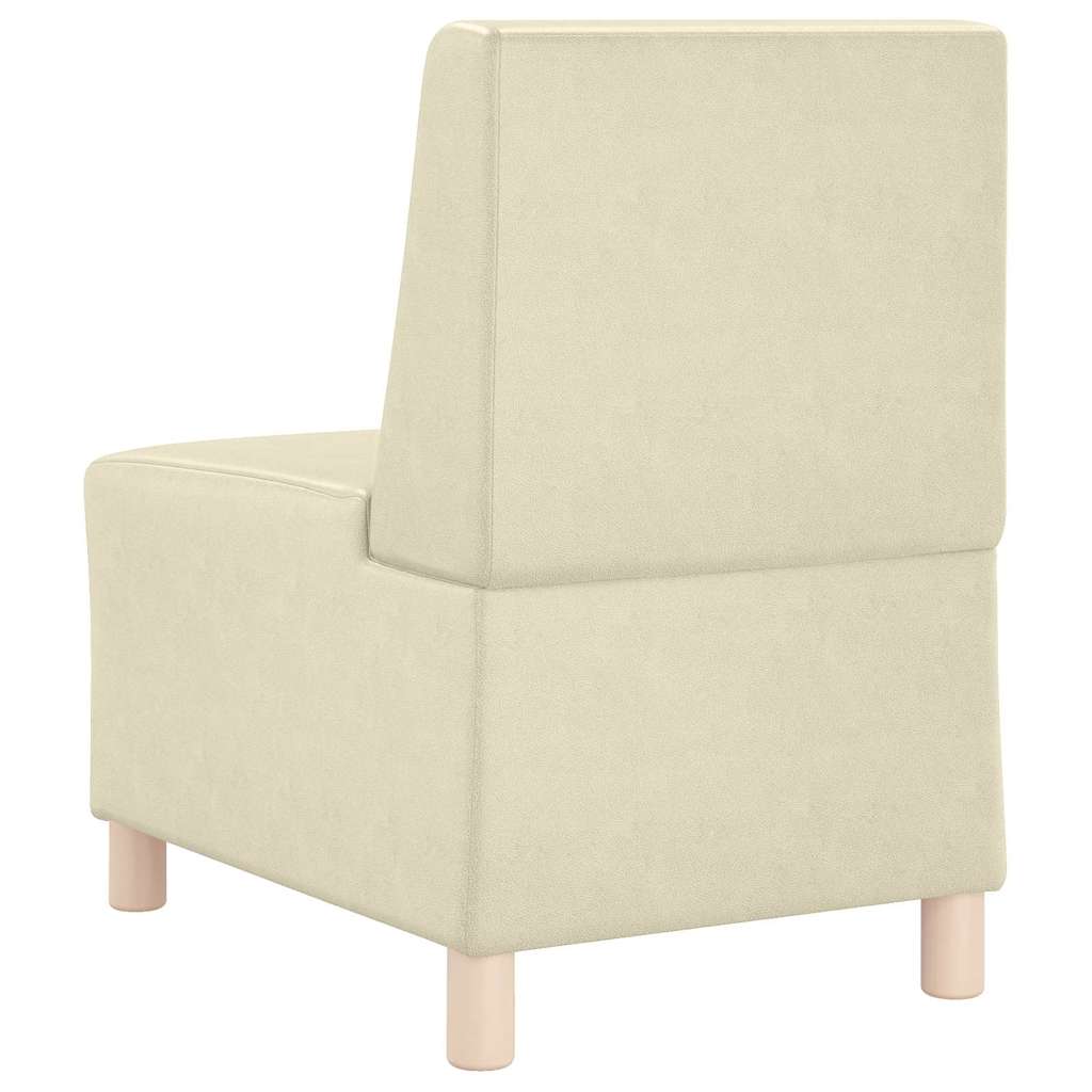Modulsofa Enhed Uden Arme 3 Pcs Creme 55 X 74 X 82 Cm - Billede 7