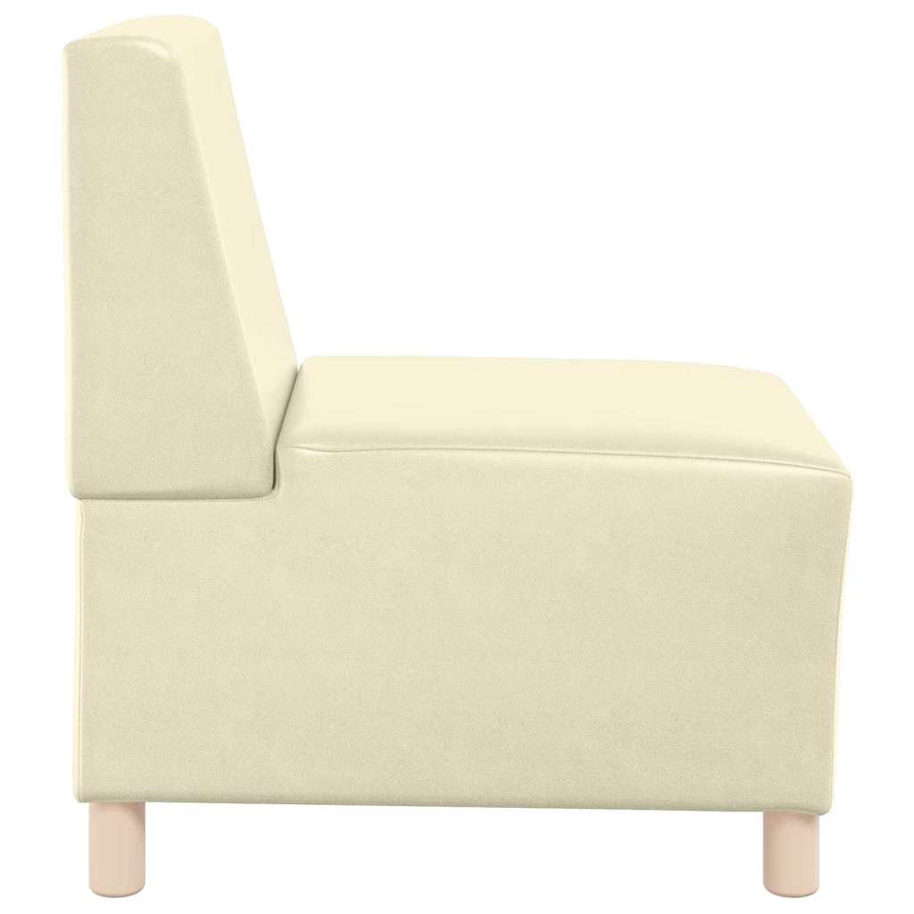 Modulsofa Enhed Uden Arme 3 Pcs Creme 55 X 74 X 82 Cm - Billede 6