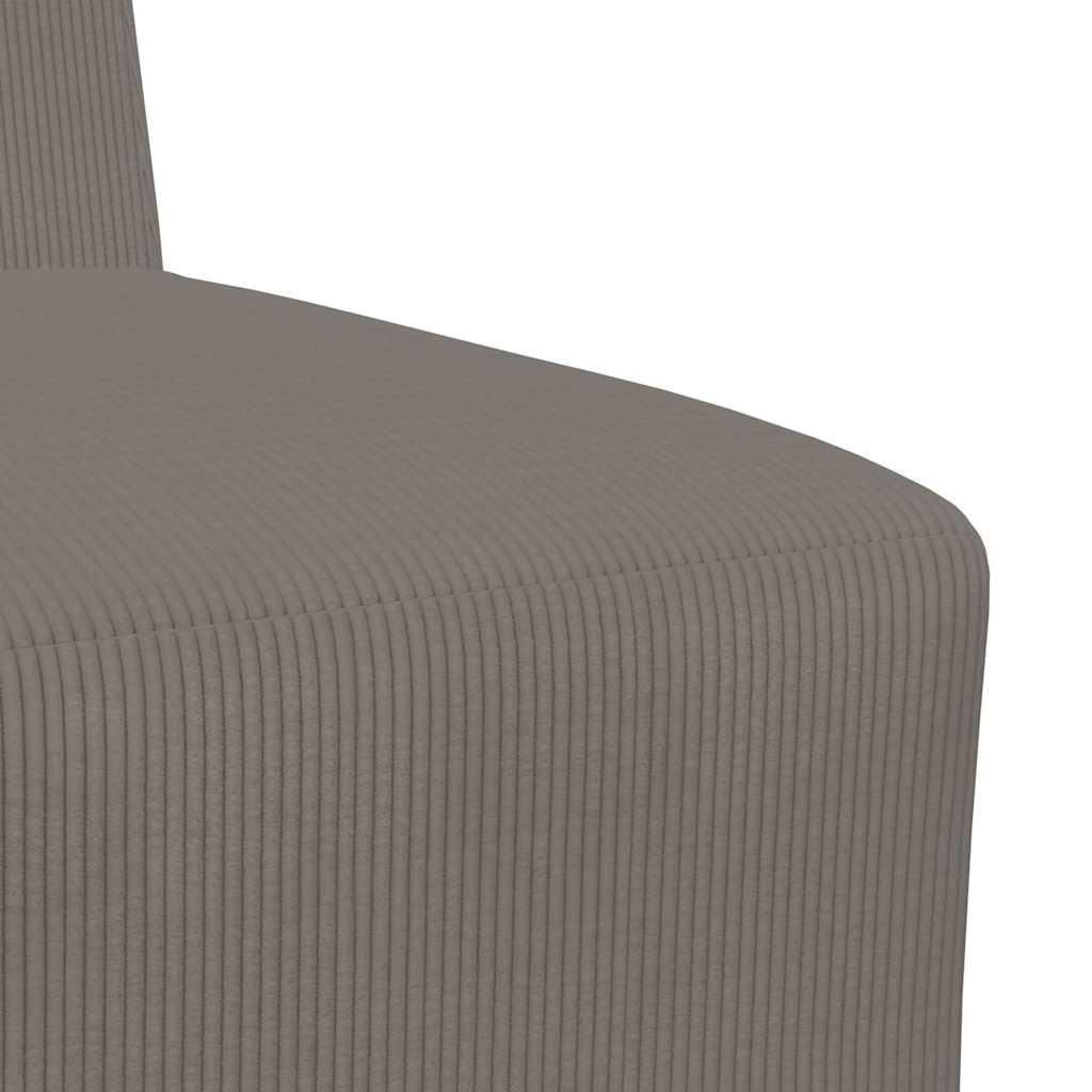 Modulsofa Enhed Uden Arme 3 Pcs Lysegrå 55 X 74 X 82 Cm - Billede 8