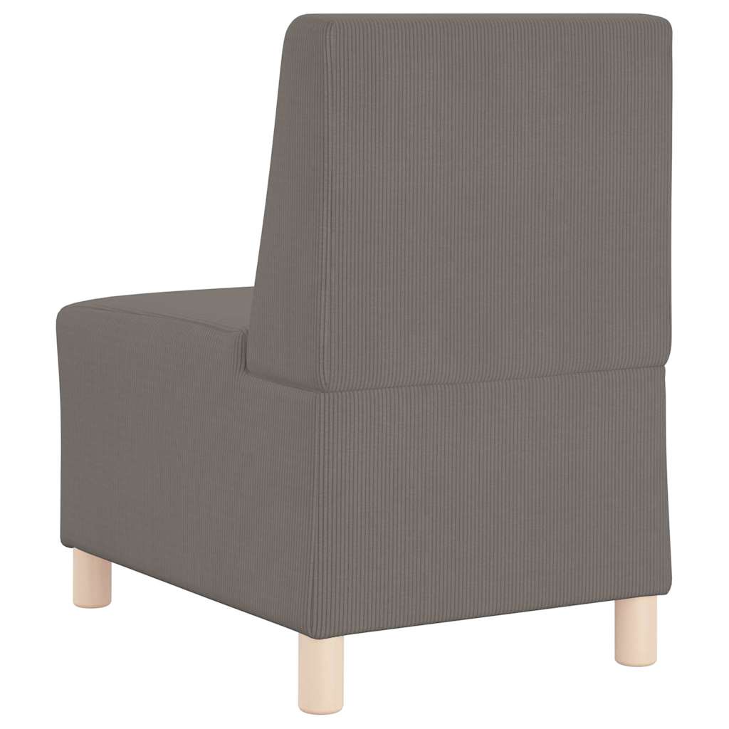 Modulsofa Enhed Uden Arme 3 Pcs Lysegrå 55 X 74 X 82 Cm - Billede 7
