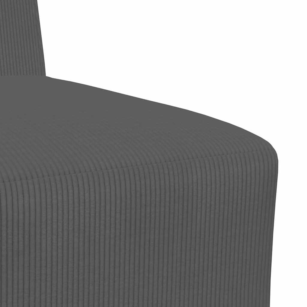Modulsofa Enhed Uden Arme 3 Pcs Mørkegrå 55 X 74 X 82 Cm - Billede 8