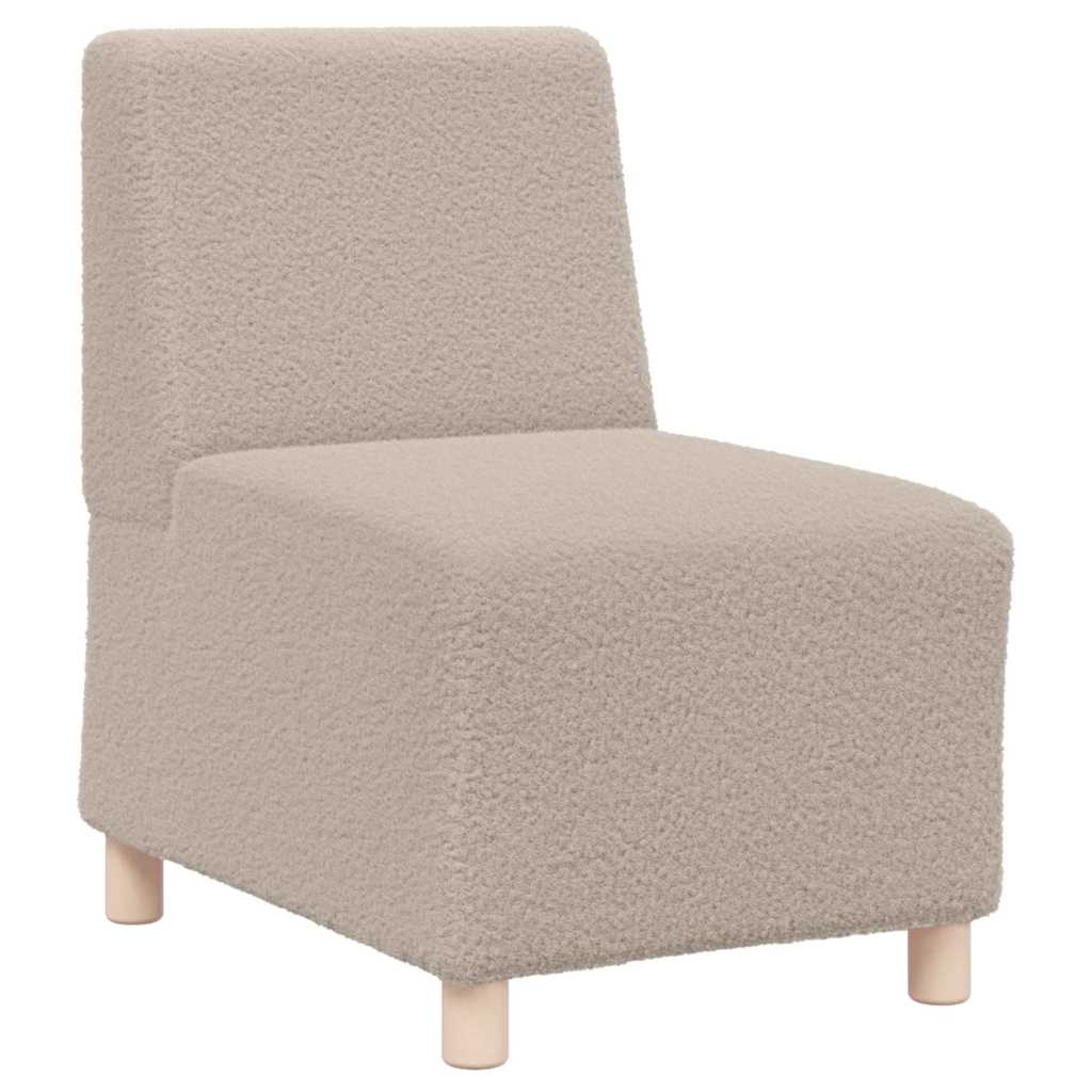 Modulsofa Enhed Uden Arme 3 Pcs Lysegrå 55 X 74 X 82 Cm - Billede 4