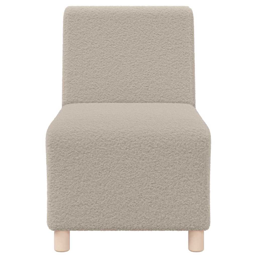Modulsofa Enhed Uden Arme 3 Pcs Lysegrå 55 X 74 X 82 Cm - Billede 5