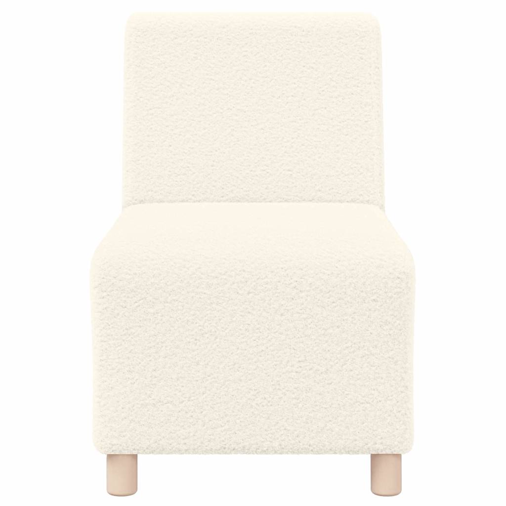 Modulsofa Enhed Uden Arme 3 Pcs Creme 55 X 74 X 82 Cm - Billede 5