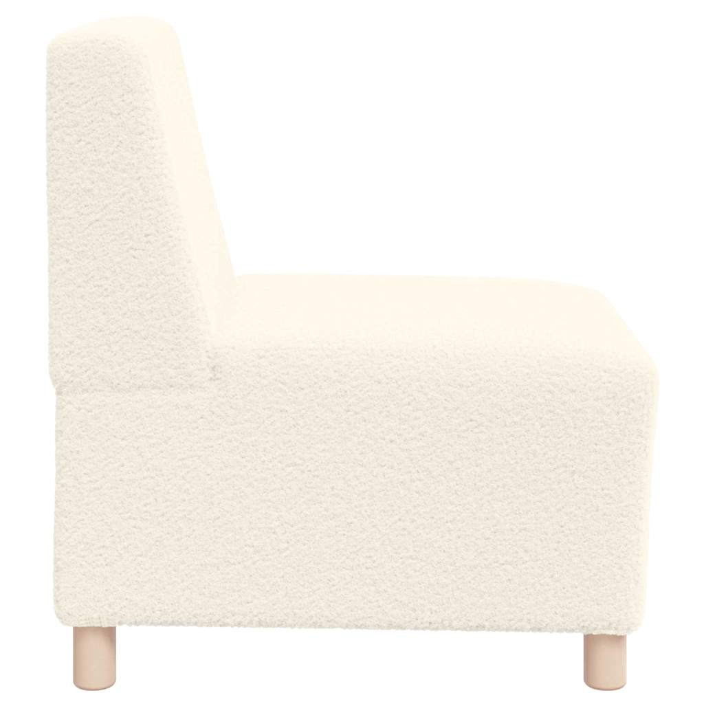 Modulsofa Enhed Uden Arme 3 Pcs Creme 55 X 74 X 82 Cm - Billede 6