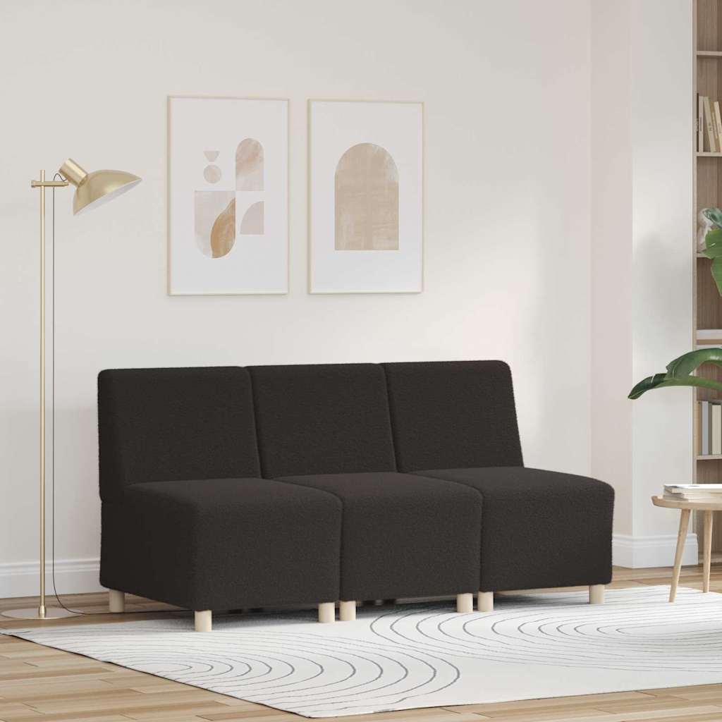 Modulsofa Enhed Uden Arme 3 Pcs Mørkegrå 55 X 74 X 82 Cm - Hovedbillede