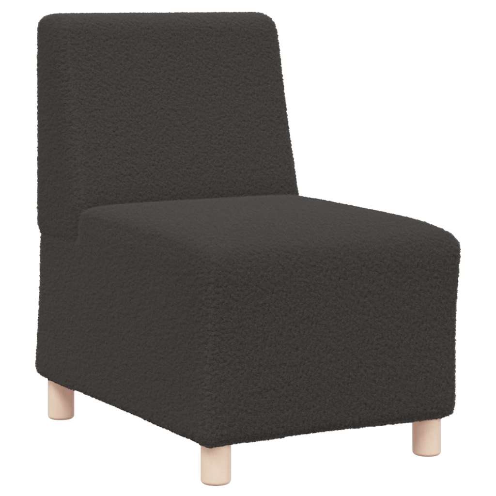 Modulsofa Enhed Uden Arme 3 Pcs Mørkegrå 55 X 74 X 82 Cm - Billede 4